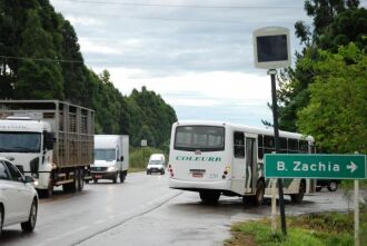 Trecho de acesso ao bairro Zachia é um dos pontos que recebe a substituição do equipamento