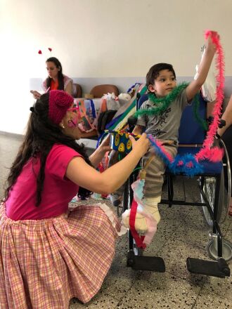 Tarde de brincadeiras na Pediatria