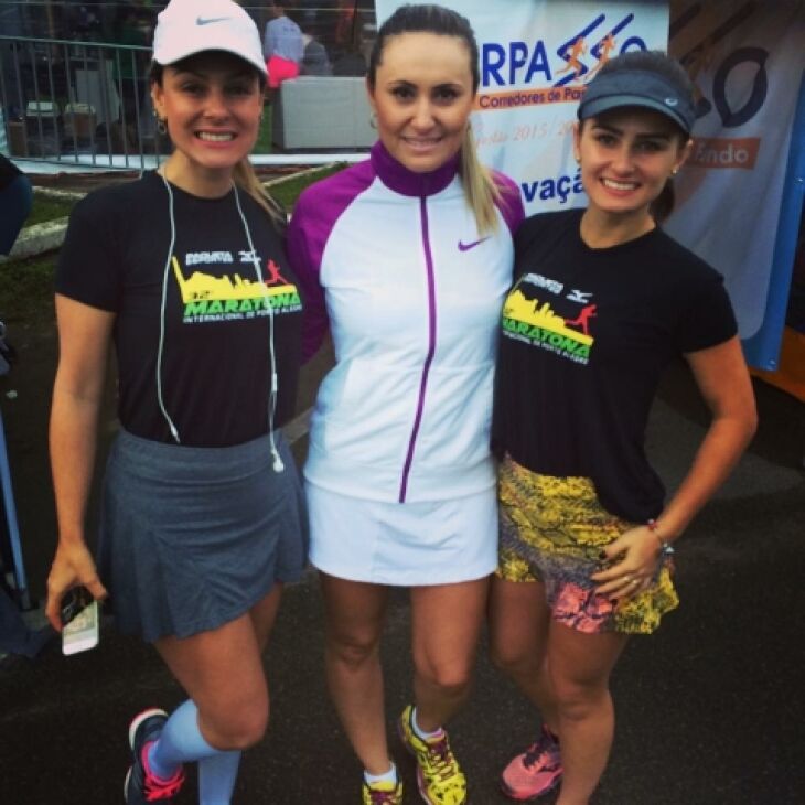 Paula Fragomeni, Gislene Miranda e Lisiane ApolinÃ¡rio  foram 3 representantes de Passo Fundo que participaram da Maratona de Porto Alegre no Ãºltimo domingo.