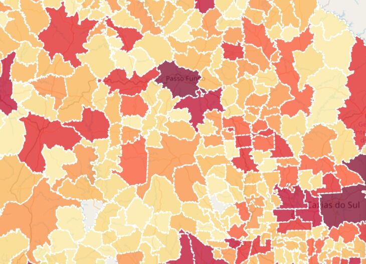 A cidade tem 6887  casos confirmados (Foto: Captura de Tela)