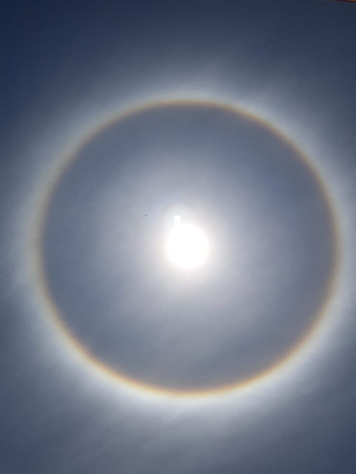 O fenômeno rendeu belas imagens (Foto: Josana Lopes)