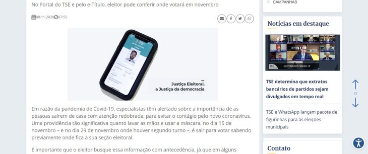 É importante que o eleitor busque essa informação com antecedência (Foto: Reprodução)