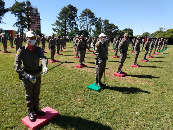 O Curso Básico de Formação Policial Militar de 2020, deve marcar o ingresso efetivo de 860 soldados na tropa – 685 homens e 175 mulheres em todo o RS (Foto: Luciano Breitkretz/ON)