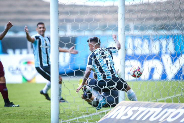 Matheus Henrique marcou o primeiro   -  Foto-Lucas Uebel-GFBPA