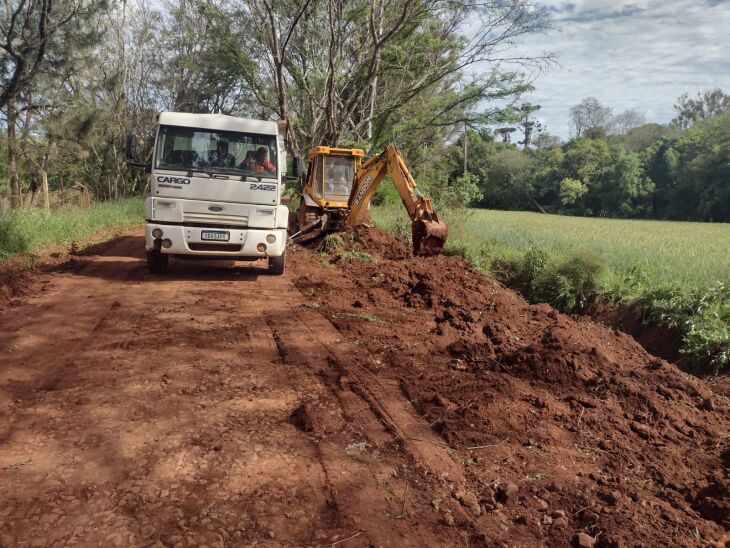 As obras começaram em Santo Antônio do Capinzal (Foto: Divulgação/PMPF)