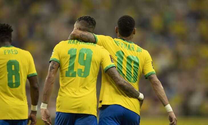 Após a vitória, a seleção brasileira permanece na liderança das Eliminatórias (Foto: Lucas Figueiredo/CBF)