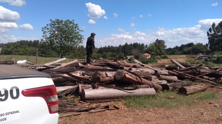 Fiscalização percorreu áreas de três municípios - Foto Divulgação/Batalhão Ambiental