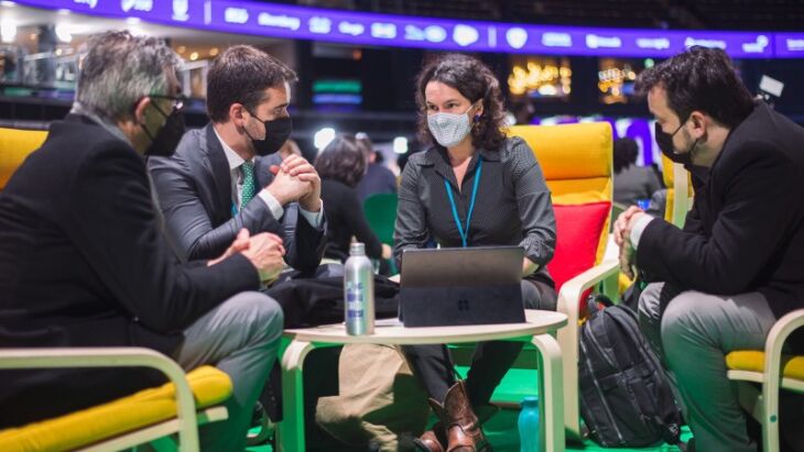 Primeiro dia foi de intensa agenda de reuniões de trabalho em diferentes ambientes da COP26, na Escócia (Foto: Maurício Tonetto/Palácio Piratini)