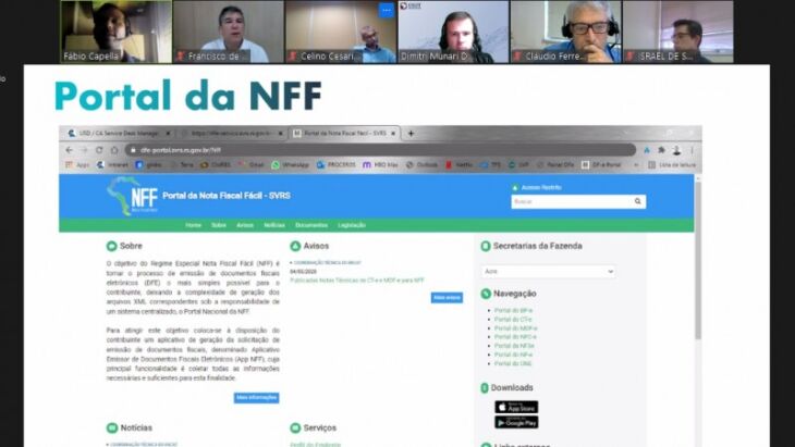 O lançamento da nova etapa do módulo Produtor Rural do app Nota Fiscal Fácil (NFF) foi realizado de forma virtual. (Foto: Reprodução)