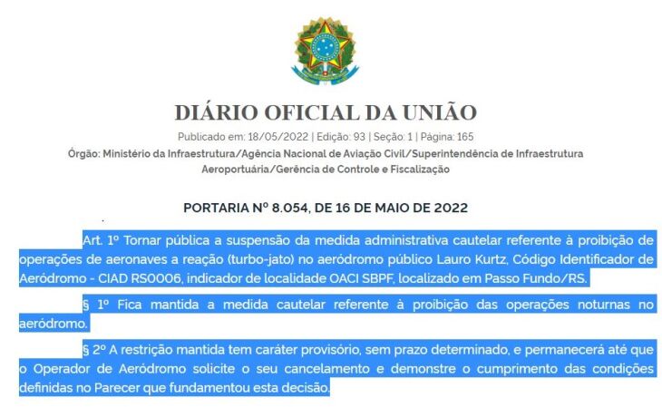 Montagem sobre reprodução do DOU