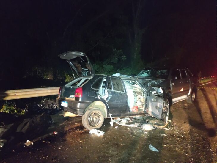 Em Cacique Doble, a  colisão entre um Gol e uma Caminhonete causou a morte de uma pessoa e deixou nove feridas.