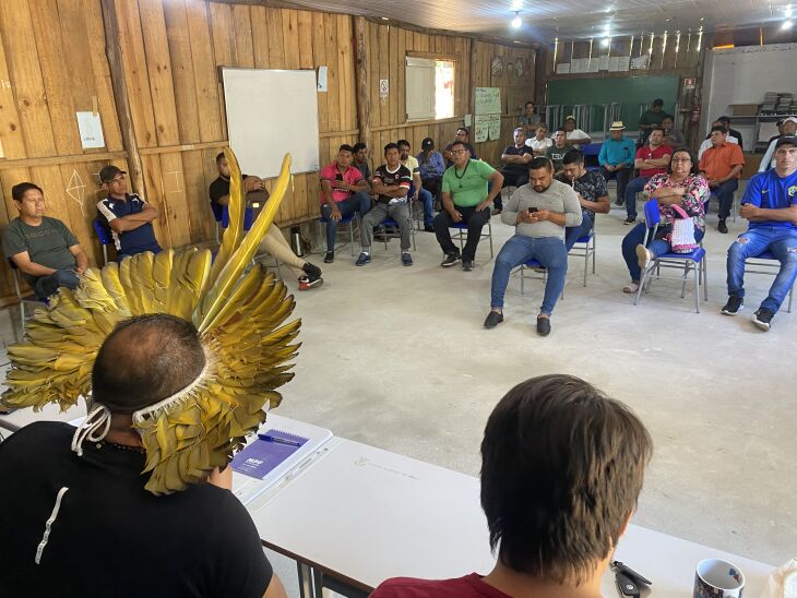 Atividade contou com a participação de Caciques e representantes de aldeias indígenas do Rio Grande do Sul e Santa Catarina 