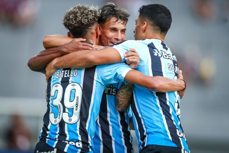 Bitello marcou o primeiro para o Grêmio - Foto - Lucas Uebel-GFBPA