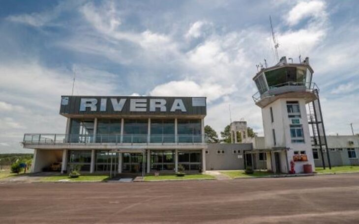 O aeroporto de Rivera fica na fronteira entre Brasil e Uruguai e atenderá a região de Santana do Livramento