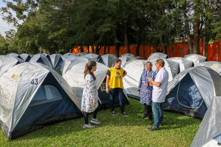 As atividades do acampamento acontecem  em todo o Campus I da UPF