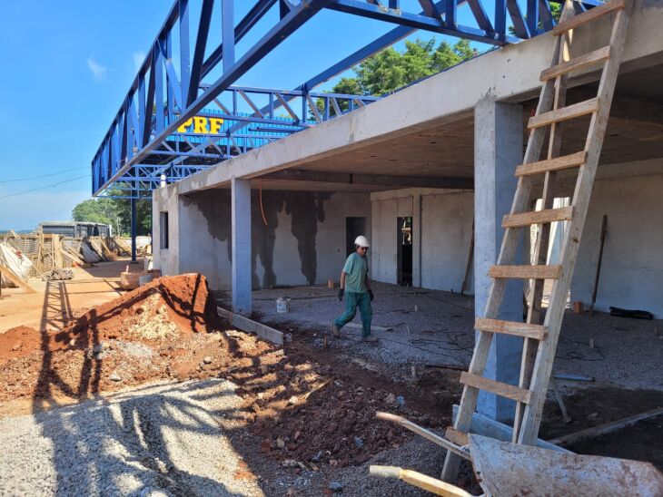 A expectativa é que a obra do posto da PRF Passo Fundo seja concluída até a metade do ano - Fotos: Jéssica França