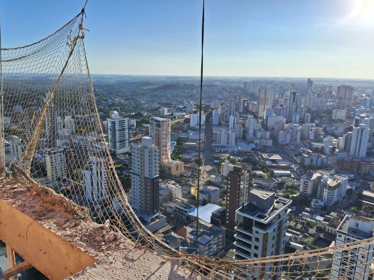 O centro visto desde o Chardonnay - Fotos Gerson Lopes-ON