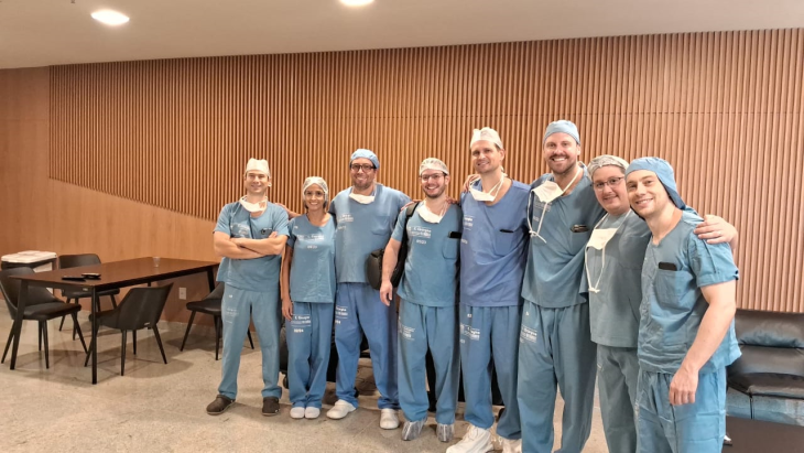 Equipe do Hospital Ortopédico realizou procedimento no HCPF -Foto – Arquivo pessoal