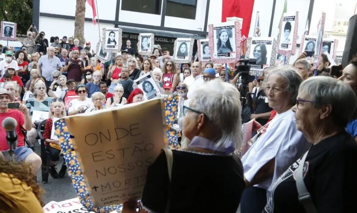 Ato 60 Anos do Golpe de 64 na frente do DOI-CODI em São Paulo – Foto-Paulo Pinto-Agência Brasil