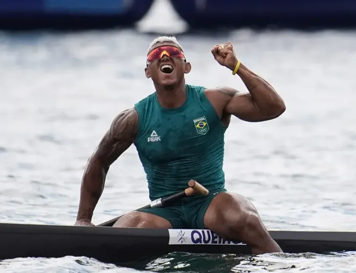 Isaquias Queiroz é medalha de prata no C1 1000m em Paris 2024 - Foto . Alexandre Loureiro/COB