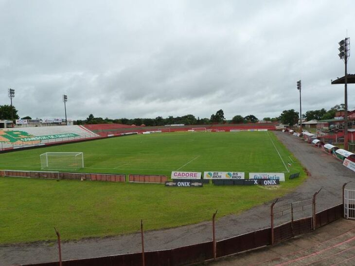 Tudo pronto no estádio