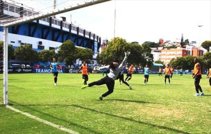 Treino no suplementar do Olímpico