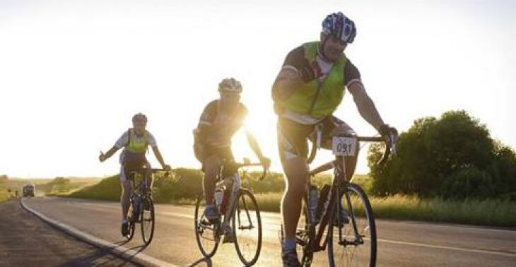 Ciclistas passaram por lindas paisagens