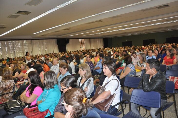 Professores de Passo Fundo participaram da palestra através de uma videoconferência