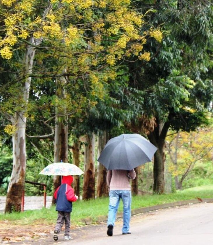 Chuva e frio neste final de semana