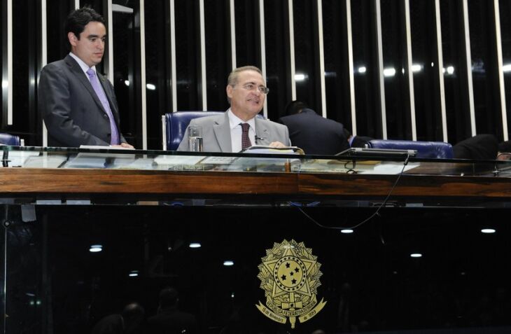 O presidente do Senado, Renan Calheiros