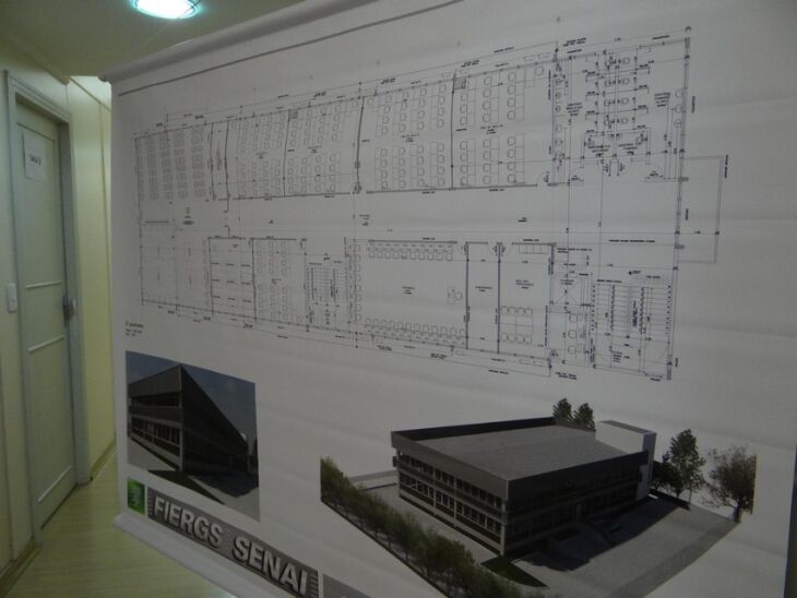 Projeto da ampliação da escola foi exposto na Acisa