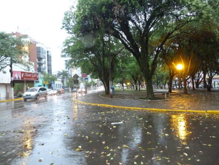 Chuva desta quarta-feira foi de 30 milímetros