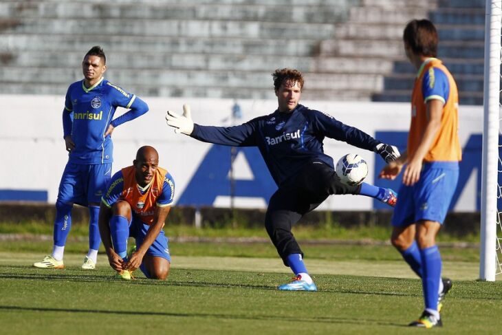 Treino na tarde de ontem