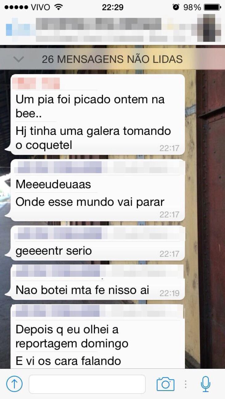 Conversa iniciou em um grupo do WhatsApp e está sendo espalhada entre outros grupos