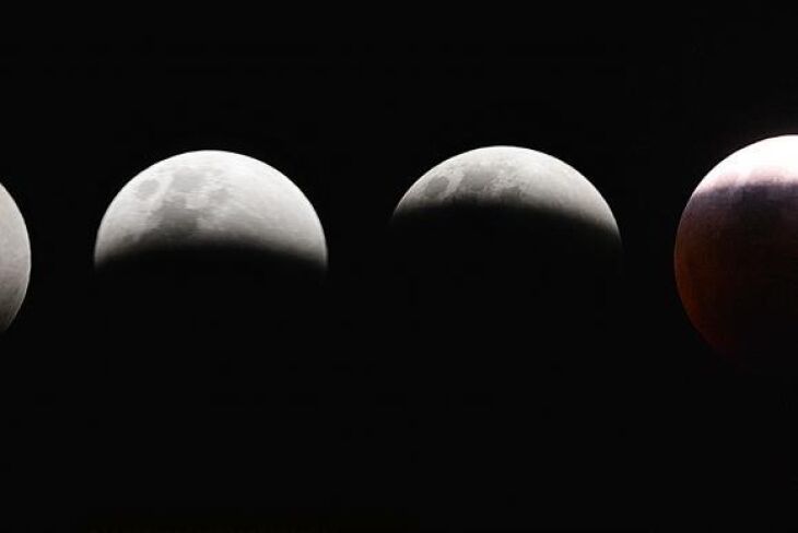 Coincidência que só ocorre uma vez a cada 30 anos, a superlua e o eclipse lunar total foram vistos no céu de alguns países