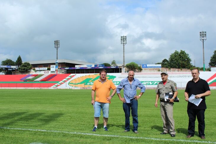 Vistoria: estádio liberado