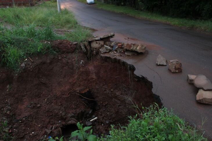 A situação no local agora, onde nenhuma ação foi tomada para resolver o problema