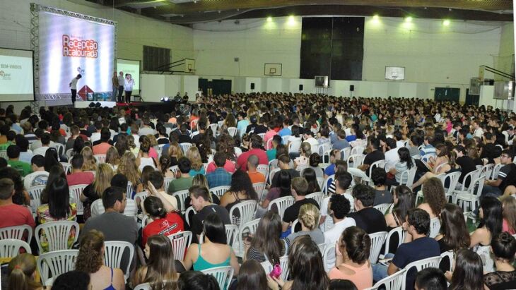 Animação no primeiro dia de aula