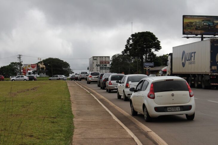 No trevo do Bairro São José, motorista deve ter cuidado redobrado