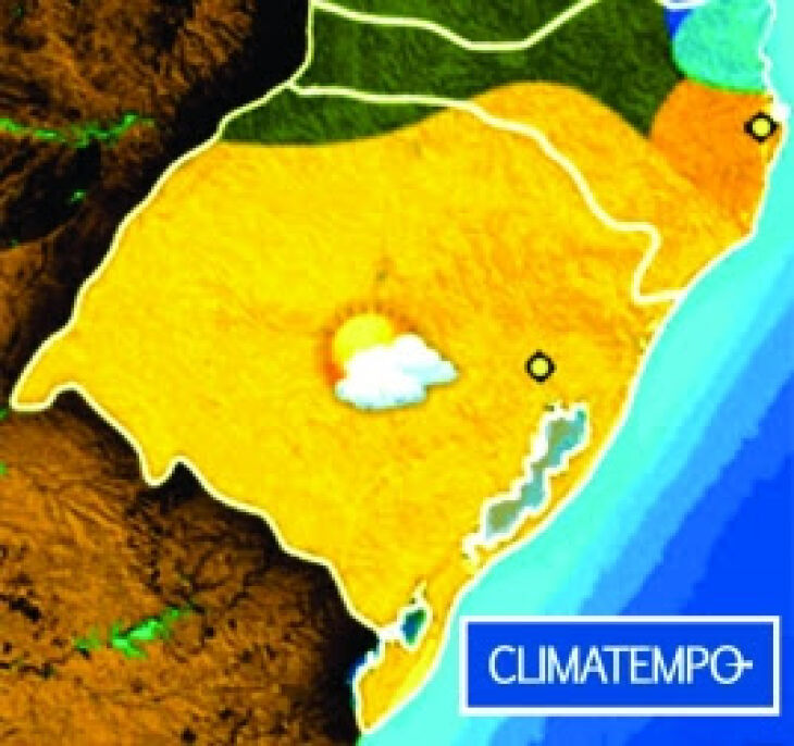 A previsão é de predominância do tempo seco no Rio Grande do Sul ao longo desta semana