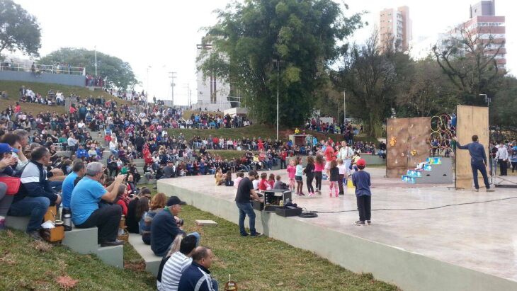 Muitas atrações foram realizadas neste sábado e domingo no novo Parque da Gare