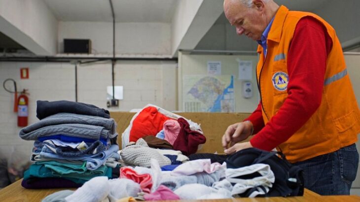 A Central de Doações é responsável pela triagem e distribuição das peças