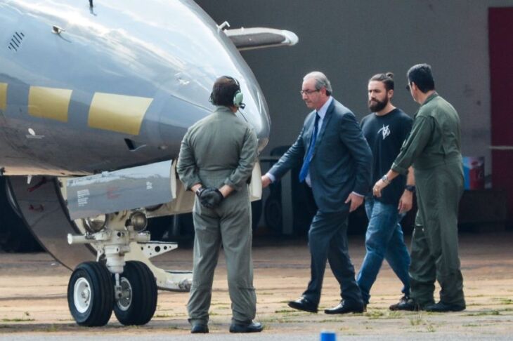 O ex-presidente da Câmara dos Deputados, Eduardo Cunha, foi para Curitiba após ser preso pela Polícia Federal