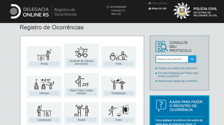 Além das ocorrências que já estavam disponíveis, agora é possível fazer o registro de mais 11 novos fatos