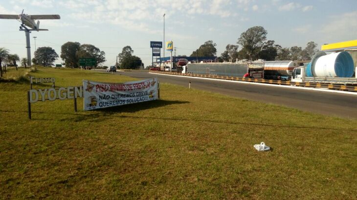 Manifestação em Carazinho iniciou ainda no começo da manhã