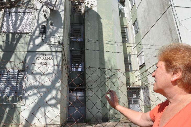 Raquel foi a primeira moradora do prédio