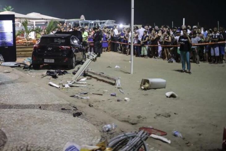 Atropelamento e morte na praia de Copacabana, no Rio de Janeiro