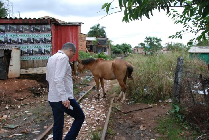 Secretário do DNIT, Luciano Sacramento, visitou cinco pontos da linha férrea que corta a cidade