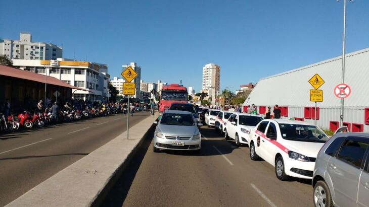 Movimentação no parque da Gare