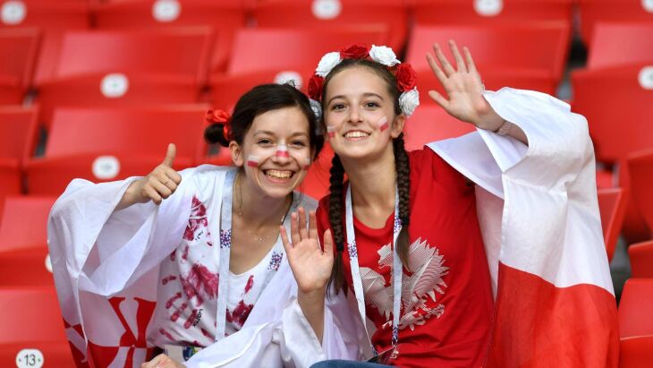 Torcida polonesa: apoio na Rússia